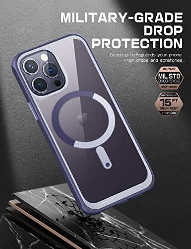 Supcase Unicorn Beetle Mag Case For Iphone 14 Pro Max 6.7", Compatible With Magsafe Shockproof Protective Slim Clear Case (Purple) #TOP3