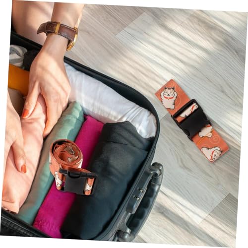 Sangle à bagages robuste motif chat en polypropylène réglable pour voyageur - 3