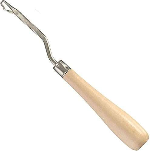 GEX - Gancho de madera doblado de 6.5 pulgadas, herramienta de tejer, soporte de ventilación, 1 unidad