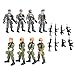 TOYANDONA 8 Pièces Soldat Ensemble de Jeu Forces Spéciales Figurines d'action Hommes Rangers Swat Modèles avec Armes Et Accessoires Contre Grève Jouets