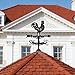 beinkmake 3D Rooster Weathervane Metal Wind Vane Weathercock Garden Decoration Wind Direction Indicator Stake Roof Mount Ornament for Farmhouse Yard Outdoor