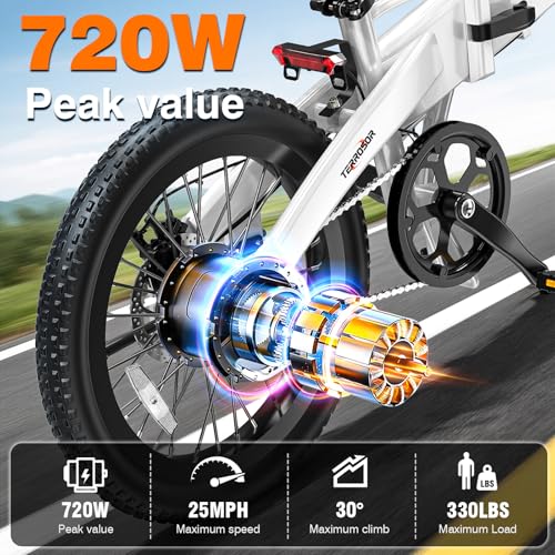 Image of LELEKUAI Electric Bike for Adults, 1200W Peak Motor Commuter Ebike, 20-28MPH Speed, 32 Miles Range, Removable Waterproof Battery, Dual Disc Brakes Electric Bicycle, UL 2849 Certified