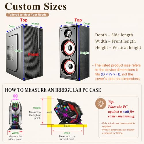 Pc Dust Cover Mesh, Protector para Gabinete, Cubierta de Malla Suave con Flecos Elegantes, Mantiene el Escritorio Limpio, Accesorio para Decorar y Proteger miniatura 5