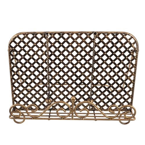 Kichvoe Soporte para Libros de Cocina de Hierro Fundido Plegable, 32x26x4 Cm, Soporte para Recetas en Encimera, Atril Portátil para Cocina y Oficina, Estante Resistente para Libros