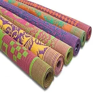 Ivaan Plastic Mats for Home Floor Decor Multipurpose Mats (4' x 6') Large (Multi Colour & Designs)