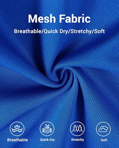 3 Pack Boys Basketball Shorts Kids Youth Athletic Shorts Quick Dry Sport Clothes with Pockets Size 7-14 Years3