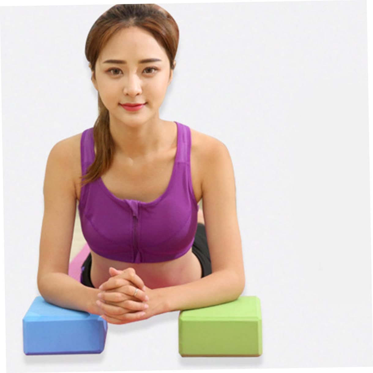 Blocchi Yoga EVA ad Alta Densità, Set 6 Pezzi per Allenamento