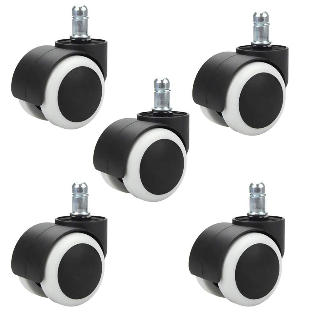 Zguouzantye Circlip 5 Pack Heavy Duty Caster Wheels For Furniture