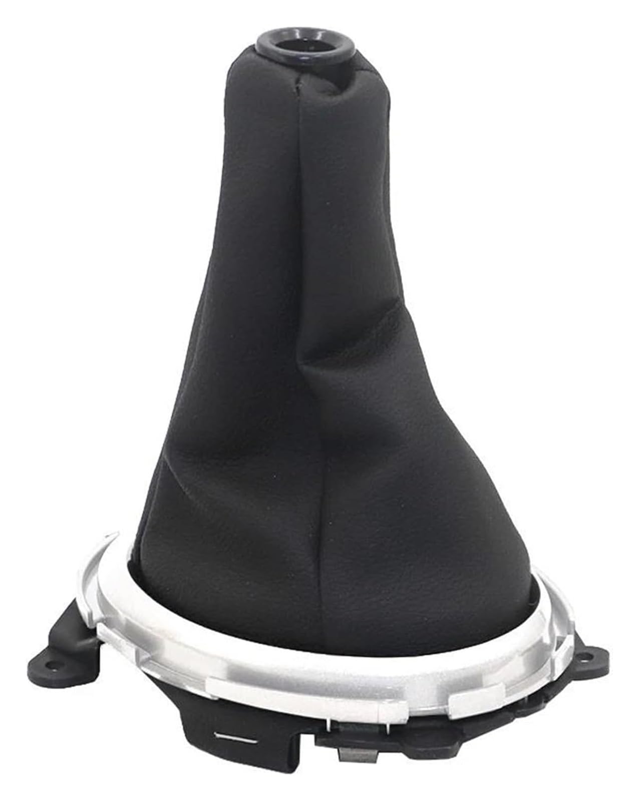 TRASH BIN Car Gear Shift Knob for Fit for Jazz 2009-2015 Gear Stick Shift Knob Cover Gaiter Boot Shifting Frame Gearbox Gaitor Shifter Collars Manual(Silver)