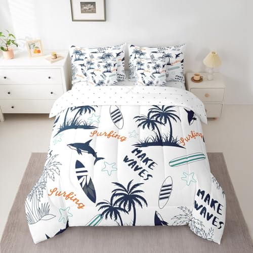 Feelyou Ocean Beach Comforter Set Twin Size 7 Pcs Kids