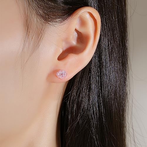 Plastic Earrings, KMEOSCH 2 Pairs Plastic Bling Shell Earrings Studs for Sensitive Ears2