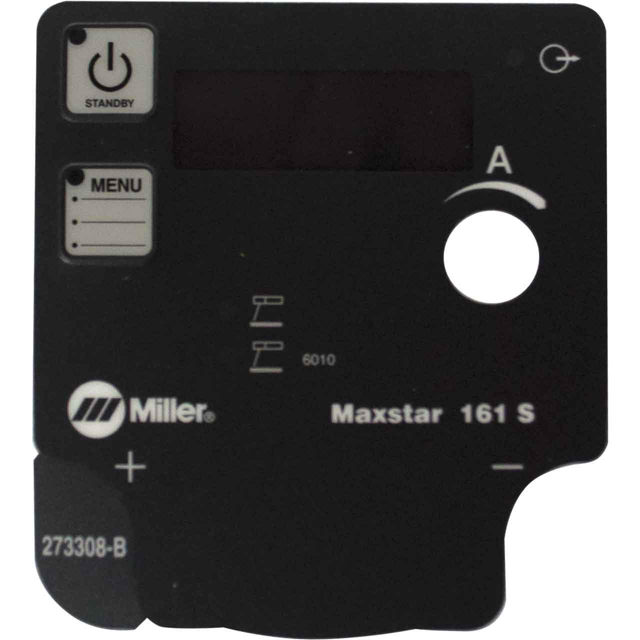 Miller 273308 Label, Nameplate Maxstar 161 S (Front) Mvp