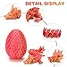 4PCS Mini 3D Printed Dragon Eggs with Dragon Inside, Articulated Crystal Dragon in Egg, 3D Printed Animals Fidget Toys for Kids, Halloween Christmas Decorations Indoor Outdoor Gifts for Girls Boys