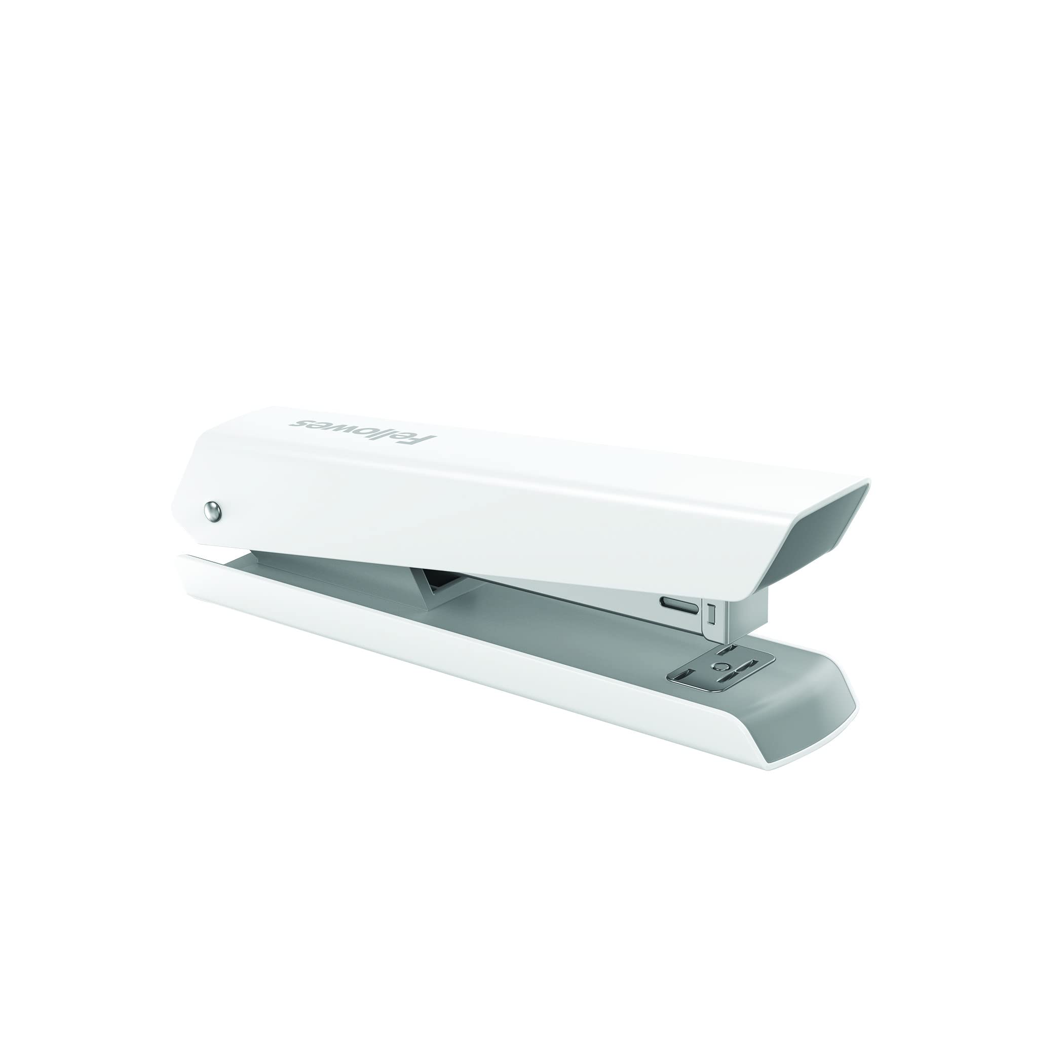 Fellowes Grapadora LX820 de carga completa, con protección Microban, capacidad para 20 hojas, compatible con grapas de 24/6mm y 26/6mm, color blanco