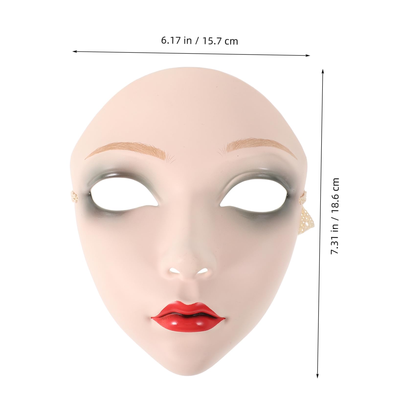 GALPADA Artistic Craftsmanship Chinese Mask Lightweight Comfortable Plastic Mask for Masquerade Party Stage