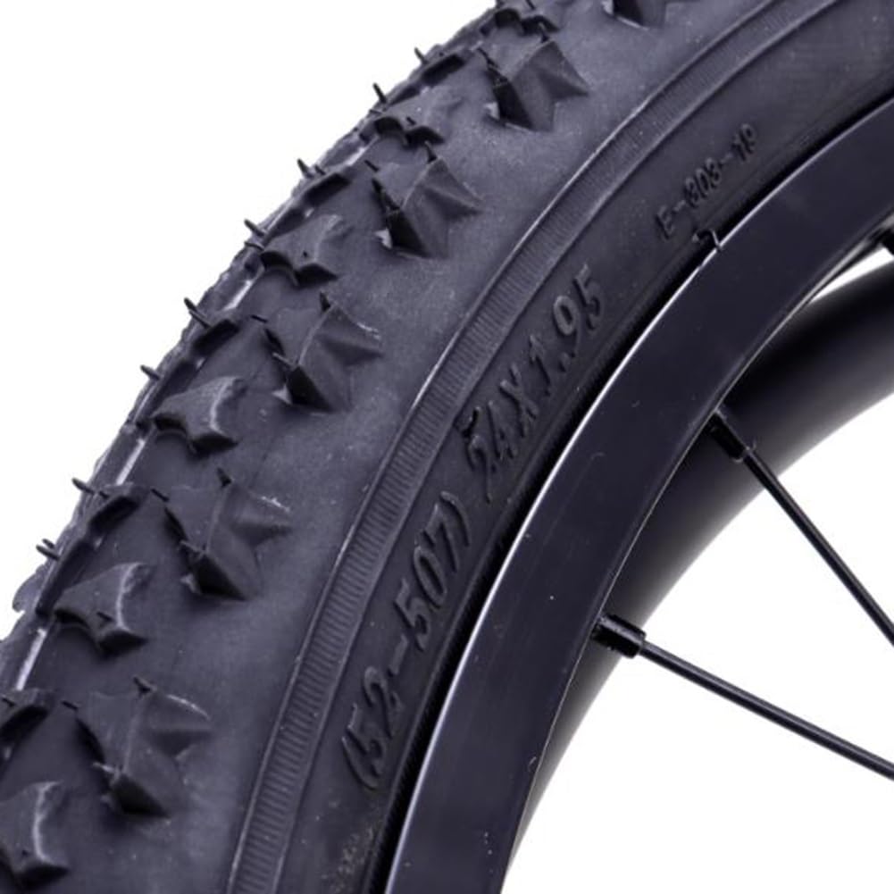 Para 24-calowych kół zapasowych do wózka inwalidzkiego, 24 x 1,95 z oponami pneumatycznymi, tylne koło do wózka inwalidzkiego ręcznego/sportowego, piasta i łożysko aluminiowe, czarne(Bearing 12mm)