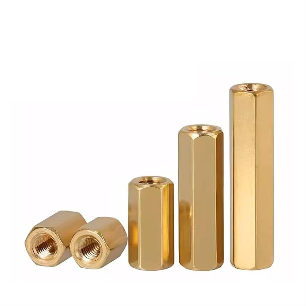 Espaciador hexagonal de latón con rosca hembra, 50 piezas M2 M2.5 M3 Separadores de latón Kit de placa base PCB de 3-35 mm(M2.5x20mm)