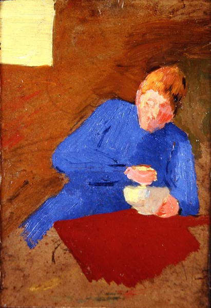 Tableau Edouard Vuillard decoration chambre affiche vintage Marie tenant un bol