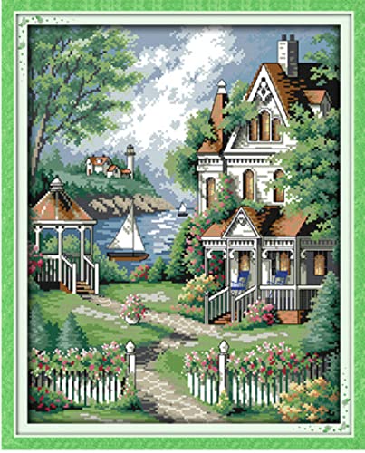 Peinture au diamant 5D adultes kit de broderie diamant à strass cristal tableau paysage rivière