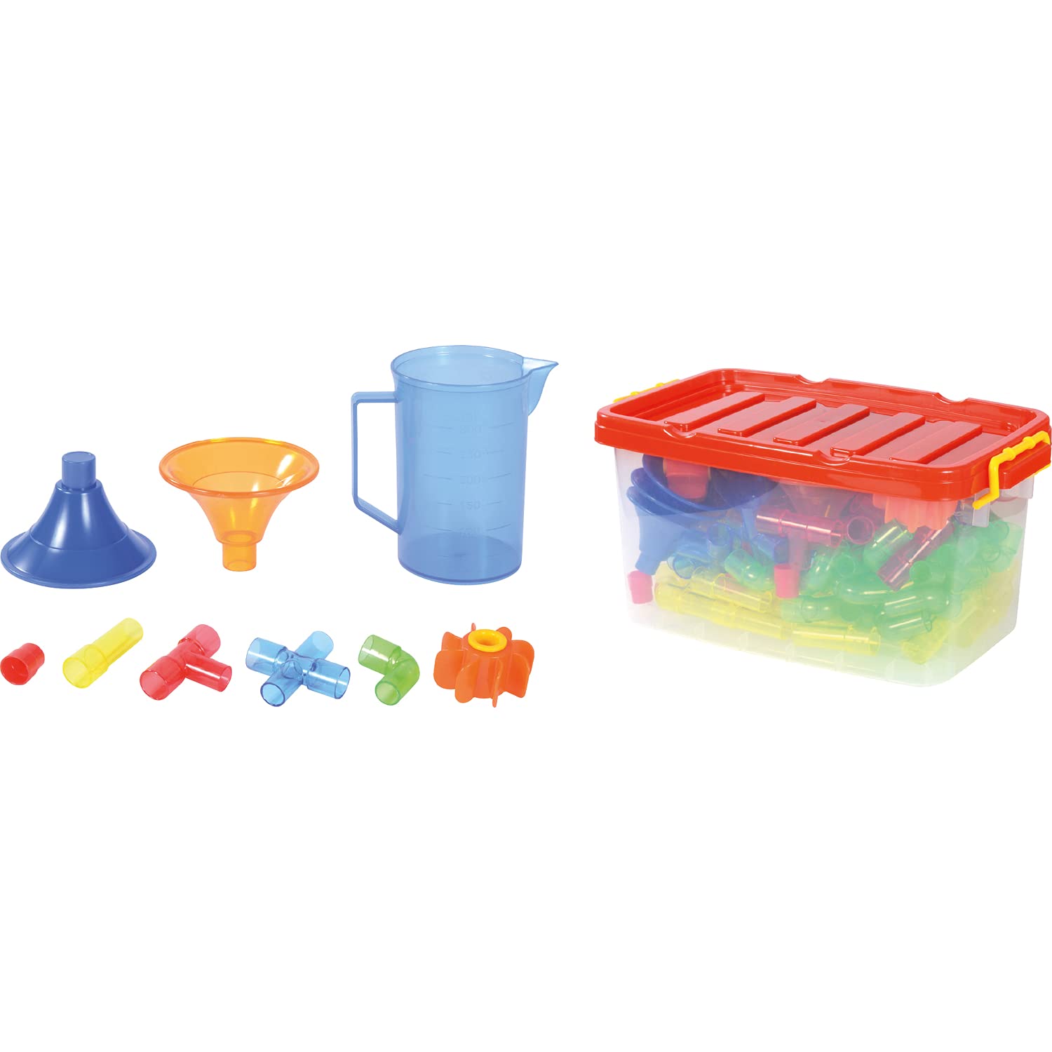 EDUPLAY 120703 Wasserbahn-Set Wasserlabyrinth, Mehrfarbig, 151-teilig (1 Set)