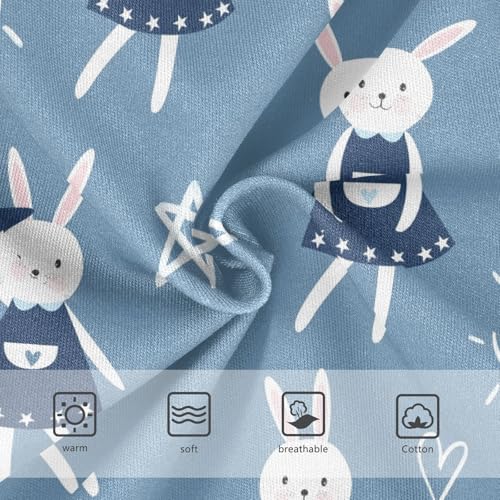 Wusikd Bunny Cartoon Girls Underwears Cotton Cute Rabbit Girls Briefs Soft Toddler Underwear 5T Multi3