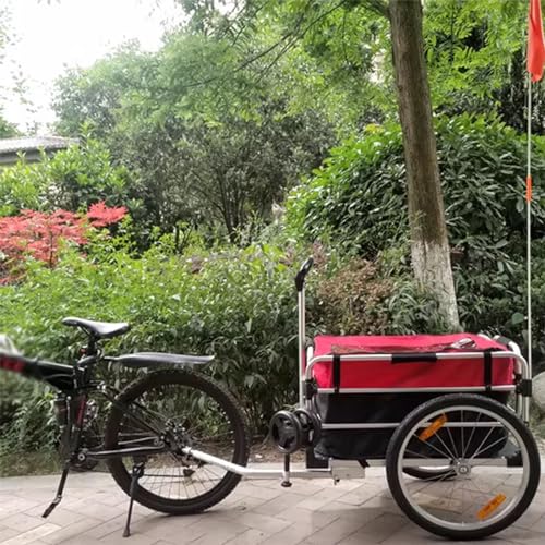 Rimorchio per biciclette elettriche, rimorchio fuoristrada dietro il camper, con contenitore pieghevole per un facile trasporto e avventura