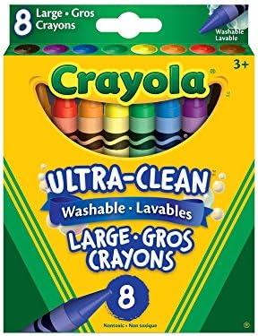 Crayola 8 Large Washable Crayons Arts Crafts Crayons Amazon Canada