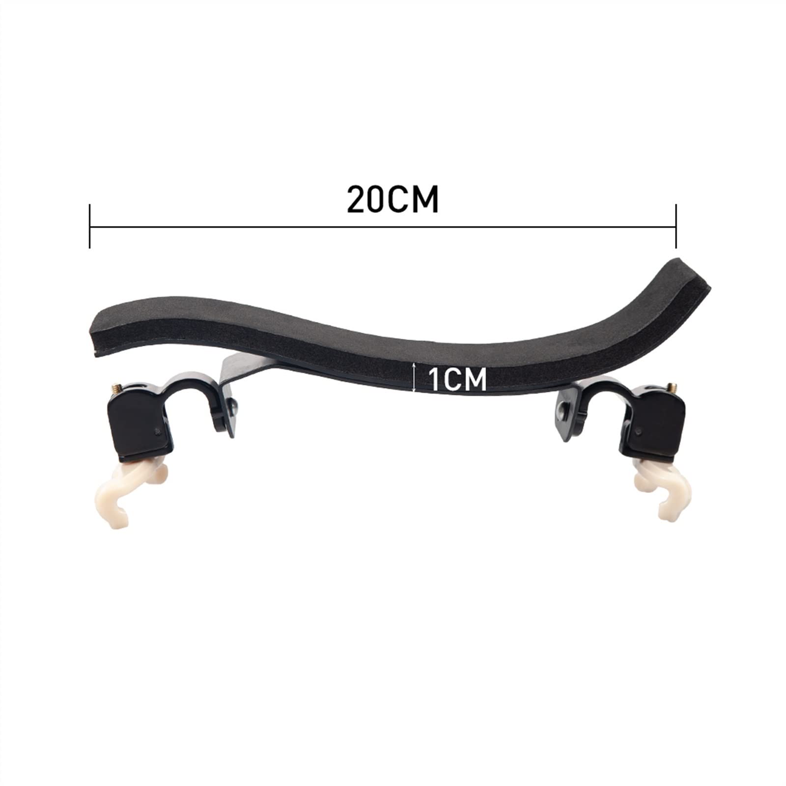Almohadilla de hombro para violín Reposa hombros p Almohadilla de violín de tamaño completo con cuerpo de metal de esponja suave y altura ajustable de 4/4 3/4
