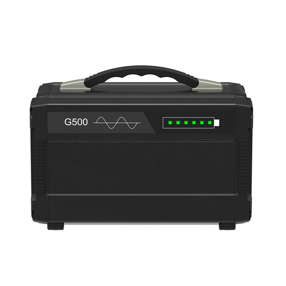 Solar Generator 110V/500W Portable Power Station Solar Battery Generator 120000mAH (444Wh), Pure Sin