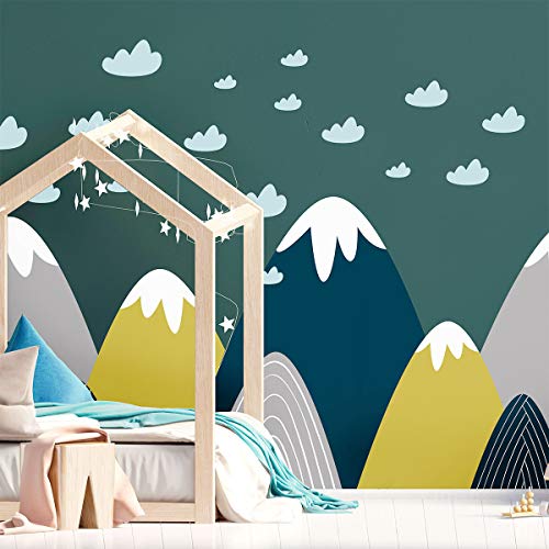 Vinilo decorativo montaña escandinava 55x95 cm