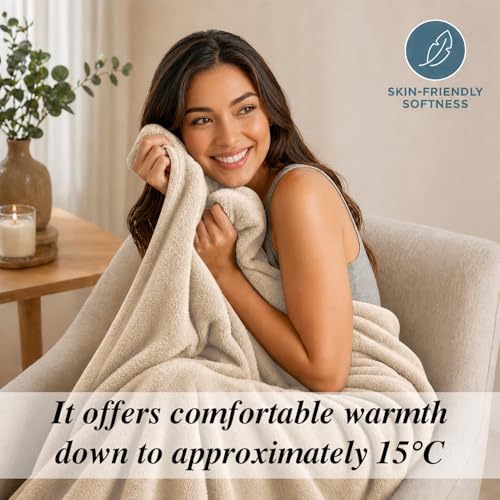 Image of Cloth Fusion Fleece AC Blanket for Summer and Winter Double Bed 87x85 inch