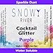 Snowy River Purple Cocktail Glitter - Kosher Certified Purple Drink Glitter, Purple Beverage Glitter (5g)