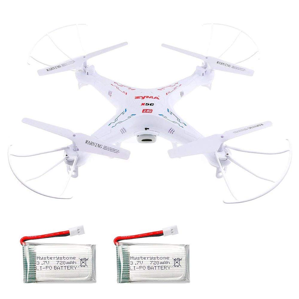 SYMA X5C-1 RC Quadcopter with Extra 2 720mAh...