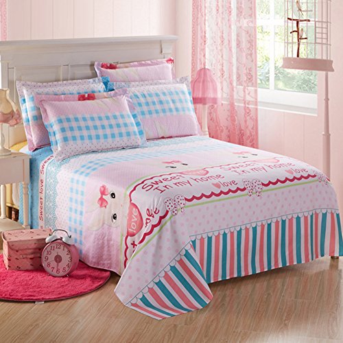 Feuilles de coton de qualité supérieure 230x250cm grand lit double - 2