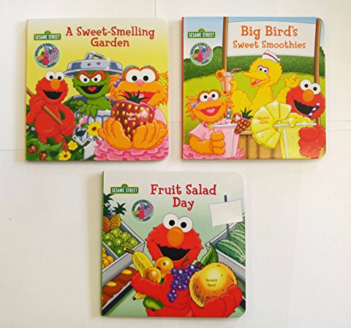 Sesame Street Set of 3 Scratch 'N Sniff Board Books A Sweet-Smelling Garden, Big Bird's Sweet Smooth - //coolthings.us