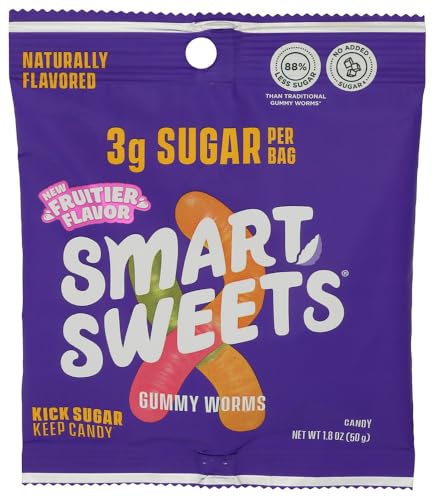 SmartSweets Gummy Worms 1.8 Onz (Pack de 14) miniatura 1