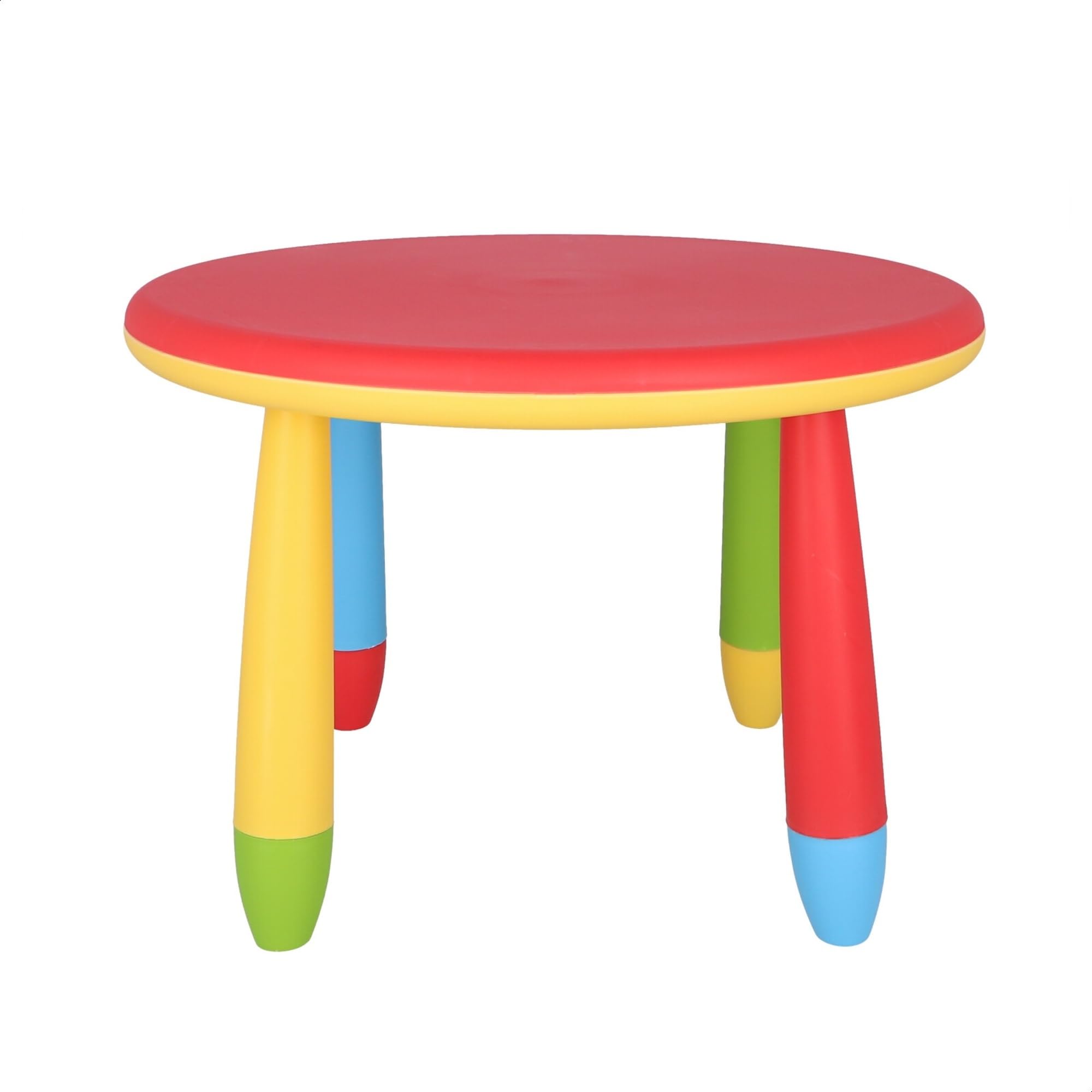 WELL HOME MOBILIARIO & DECORACIÓN Mesita Redonda, 2 Silla Infantil roja, Rojo