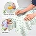 Gimars 40 Packs Disposable Travel Toilet Seat Covers Extra Large, Individually Wrapped Portable Non Slip Waterproof Toddler Potty Training Seat Covers for Kids and Adults,Green Point Design