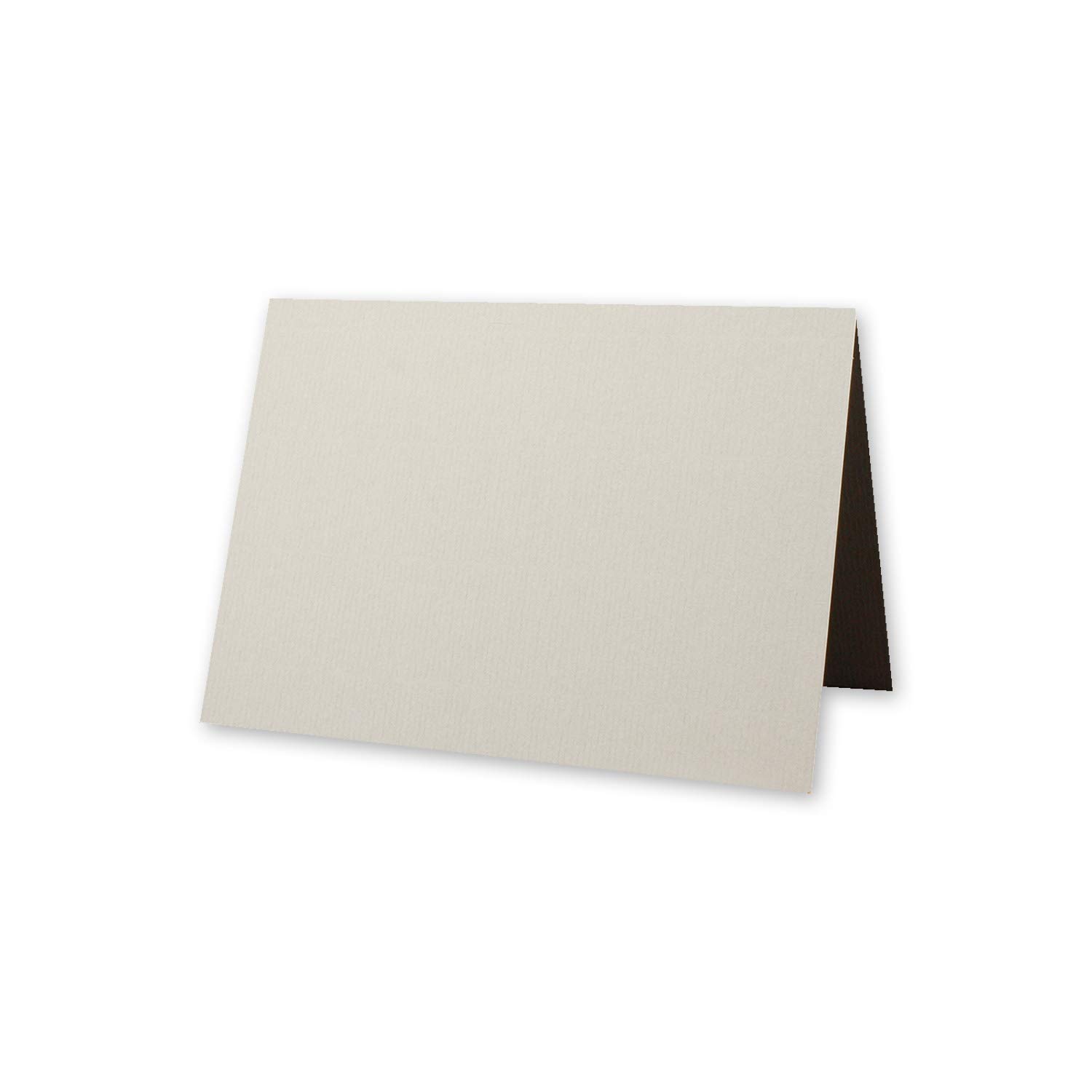 Lot de 100 cartes avec enveloppes à lettres doublées, nervurées, format B6, gris argenté, 12 x 17 cm, fermeture par collage humide NEUSER PAPIER