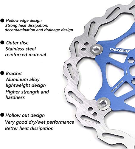 Newgoal 160Mm 180Mm Bicycle Disc Brake Rotor Bike Disc Brake Sets With 6 Bolts Fit For Road Bike,Mountain Bike,Mtb,Bmx（Aluminum Alloy And Stainless Steel） #TOP6