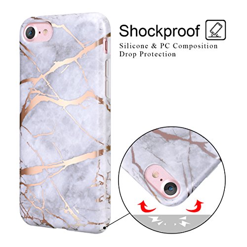 YT MARQUEEN Cover iPhone 7/iPhone 8, Marmo Modello...