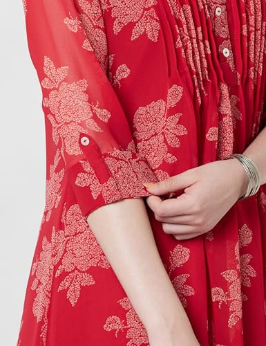 Image of BIBA Women Polyester Straight Fit Printed Kurta