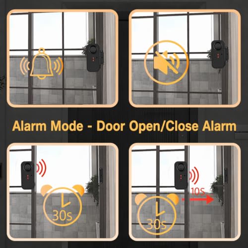 Image of Anti-Theft Bike Alarm with Remote, 113db Wireless Vibration Motorcycle Bike Alarms for Ebikes Scooter with LED Lights, Waterproof Car Alarm System with Motion Sensor, Bike Accessories