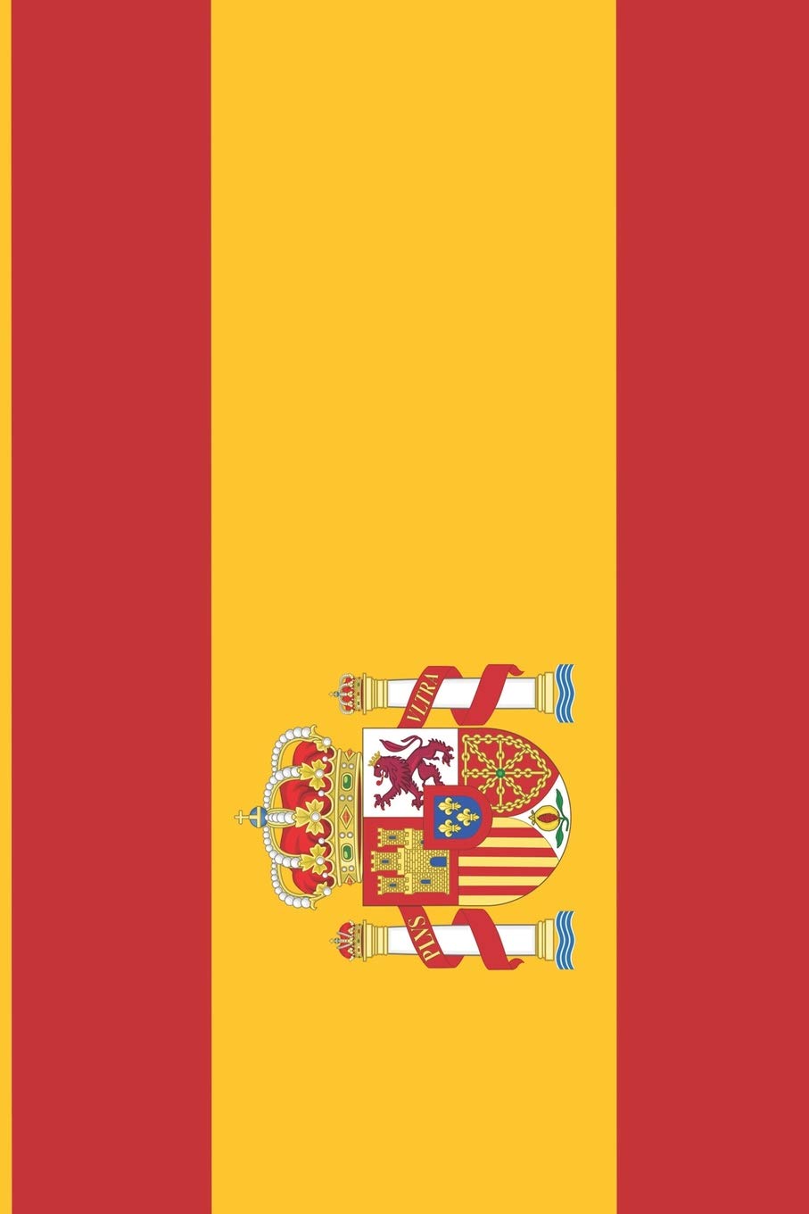 Spanish Flag Journal: Blank lined diary