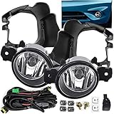 UFRAME Compatible with 2014 2015 2016 Nissan Versa Note Hatchback Fog Light Set Kit w/ Bracket / Wir