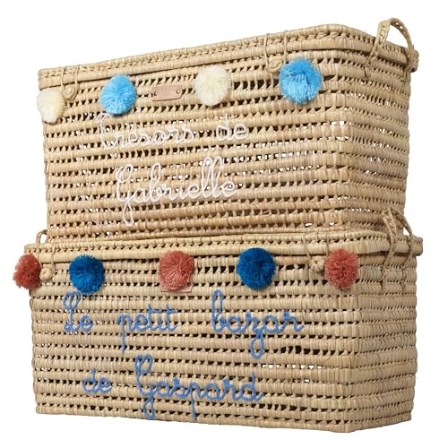 Coffre de rangement à personnaliser 80cm (Broderie)
