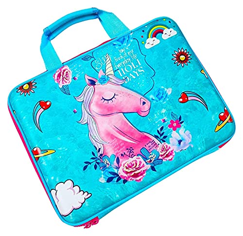 Image of Cute Printed Multi-Layer Large Capacity Hardtop Bag, Multipurpose Hardtop Laptop Bag with Handle Tablet Bag for Kids(Print May Vary)
