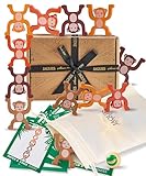 Jaques of London Monkey Stacking Game | Animal Stacking Toys for 1 2 3 Year Old Boys and Girls | Wooden Toddler Toy | Since 1975