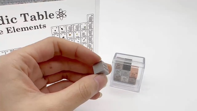 Image of 9pcs Element Cube Set 0.39 inch Density Metal Cube Set Ideal Gift