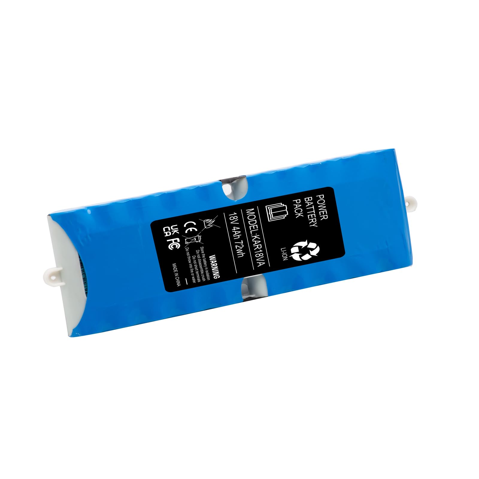 leadaor - Batteria agli ioni di litio da 18 V, 4 Ah, 72 Wh, batteria di ricambio per aspirapolvere 5INR19/66-2 celle compatibile FCV4